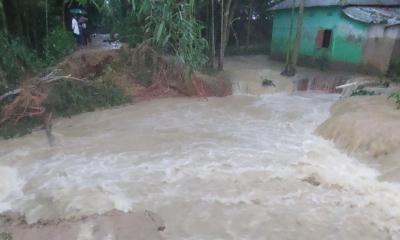 মৌলভীবাজারের ৪ উপজেলায় পানিবন্দি ৪০ হাজার মানুষ