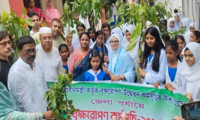 কুড়িগ্রামে ৫ বছরে ২৫ কোটি বৃক্ষরোপণ কর্মসূচির উদ্বোধন