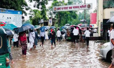 টানা বর্ষণে বিপর্যস্ত নরসিংদী, জলাবদ্ধতায় ডুবেছে ৫ শত হেক্টর ফসলি জমি