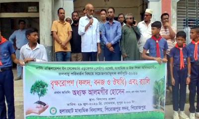 হুলারহাট মাধ্যমিক বিদ্যালয়ে বৃক্ষরোপণ ও র‍্যালি অনুষ্ঠিত