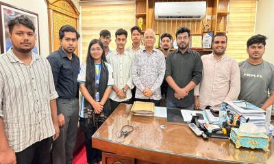 ডিআইইউ উপাচার্যের সঙ্গে ডিআইইউসাসের নবনির্বাচিত কমিটির সৌজন্য সাক্ষাৎ