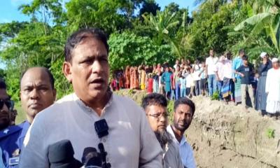আড়িয়াল খাঁর ভাঙন রোধে স্থায়ী ব্লক বাঁধ নির্মাণ করা হবে
