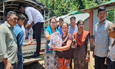 বন্যায় ক্ষতিগ্রস্তদের পাশে দাঁড়ানোর আহ্বান এমপি মাধবী মারমার