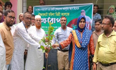 রাজারহাটে জেলা পরিষদের বৃক্ষরোপণ কর্মসূচি অনুষ্ঠিত