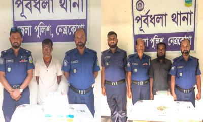 পূর্বধলায় ইয়াবা ও গাঁজাসহ ২ মাদক কারবারি গ্রেপ্তার