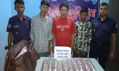 গুইমারায় গাঁজা ও সিএনজিসহ গ্রেপ্তার ৩