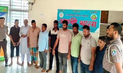 ওয়ারীতে ৫৭ ভরি স্বর্ণ লুটের ঘটনায় গ্রেপ্তার ৯
