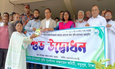মধুপুরে কৃষি প্রণোদনা কর্মসূচির উদ্বোধন