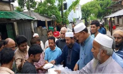 হারবাংয়ের বন্যাকবলিত এলাকায় জামায়াতের খাদ্য সহায়তা বিতরণ