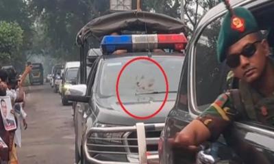 প্রধানমন্ত্রীর বহরে ইট নিক্ষেপ নয়, চাকা থেকে ছিটকে আসা টুকরো
