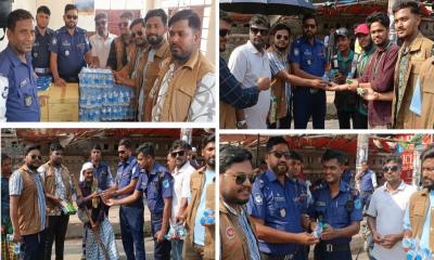 তীব্র গরমে ডিসি-এসপির মানবিক উদ্যোগে স্বস্তি পেল পথচারীরা