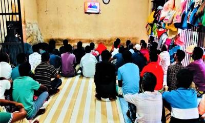 টাঙ্গাইলের কারাগারেও বিশ্বকাপ ফুটবলের ছোঁয়া