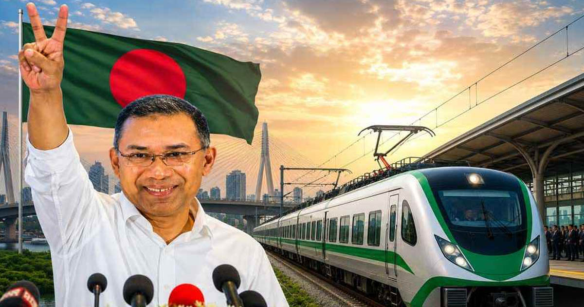 প্রধান প্রধান রেলরুটে বৈদ্যুতিক ট্রেন চালুর ঘোষণা প্রধানমন্ত্রীর