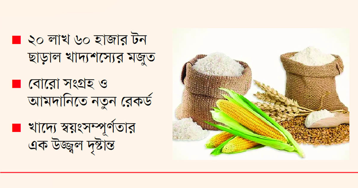 দেশের খাদ্য নিরাপত্তায় স্বস্তি