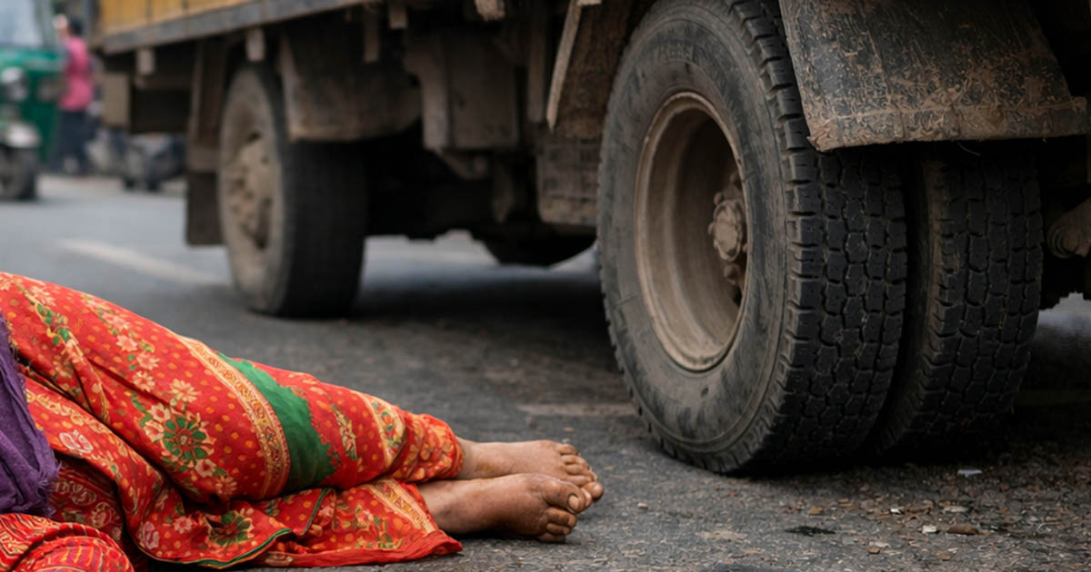 চাঁদপুরে বাসের ধাক্কায় বৃদ্ধা নিহত