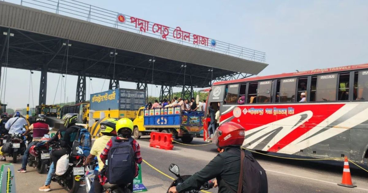 ২৪ ঘণ্টায় পদ্মা সেতুতে ৫ কোটি ৩২ লাখ টাকার টোল আদায়