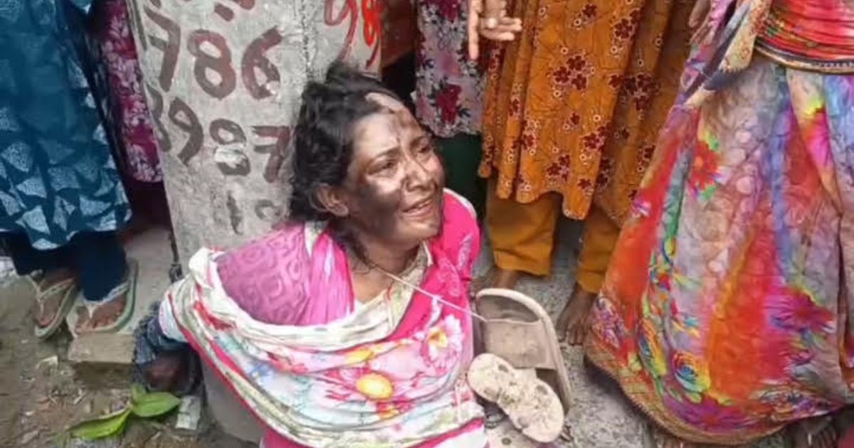 শরীয়তপুরে নারীকে খুঁটিতে বেঁধে নির্যাতন