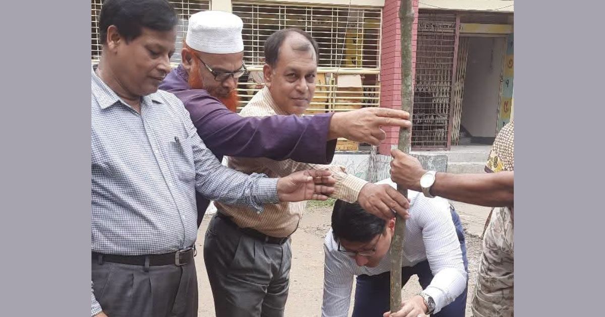 বালিয়াকান্দিতে প্রাথমিক বিদ্যালয়ে বৃক্ষরোপণ কর্মসূচি