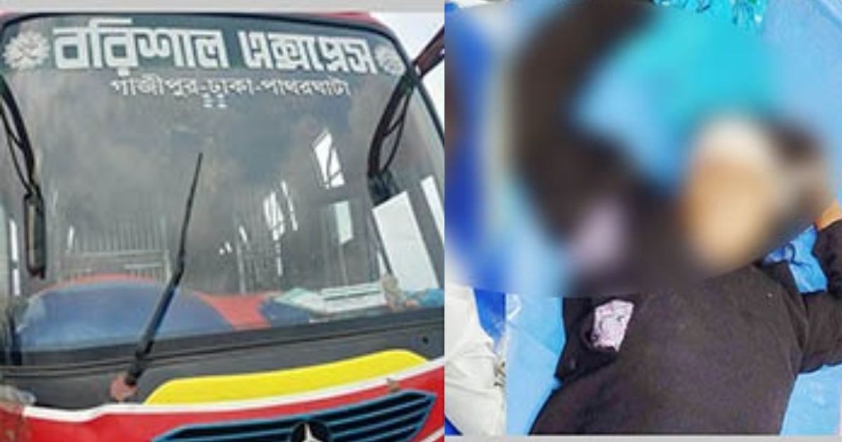 বরিশালে বাস ও মাহেন্দ্রার সংঘর্ষে নারী নিহত